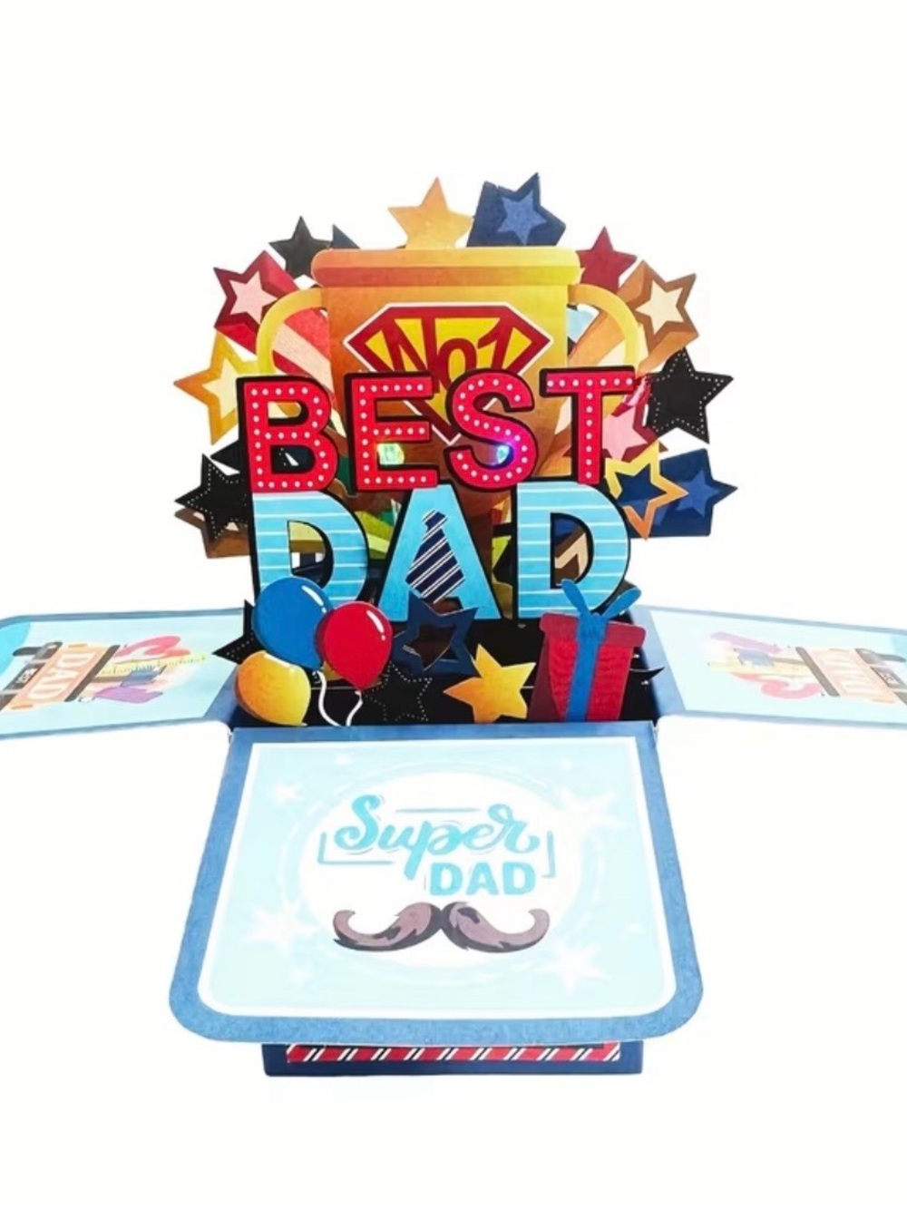 “Best Dad" Father’s Day Pop Up Card - Picture 2 of 8